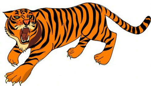 Tiger Clip Art 4 | Free Vector Download - Graphics,Material,EPS,Ai ...