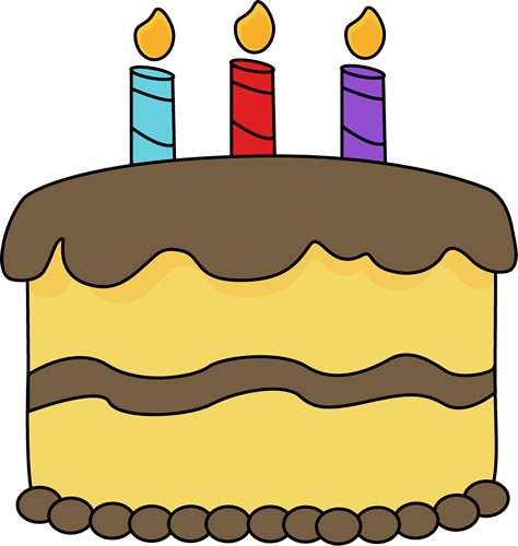 Yellow Birthday Cake Clip Art - Yellow Birthday Cake Image