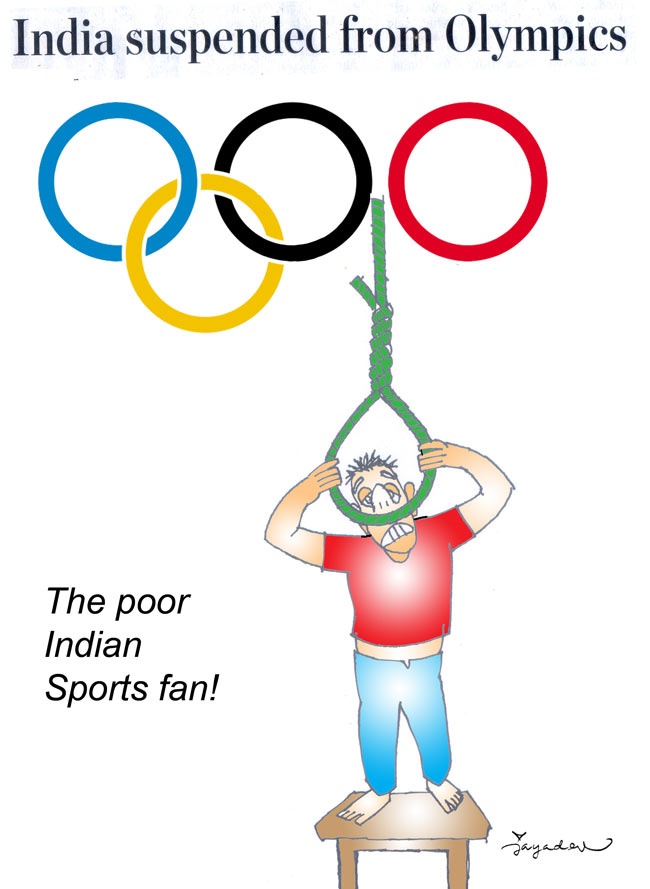The Poor Indian Sports Fan Cartoon | Funny Cartoons | Pinterest