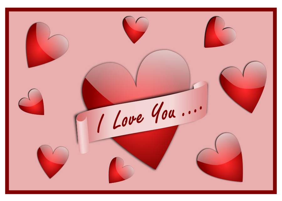 I Love You Card Clipart, vector clip art online, royalty free ...