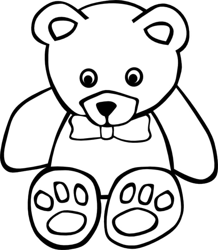 clipart teddy bear outline - photo #15