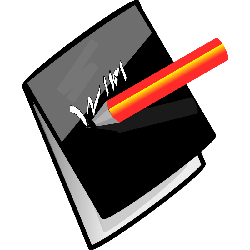 Clipart - pencil and note pad