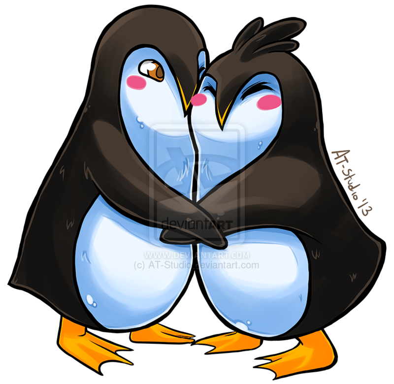 Cute Drawings Of Penguins In Love Images & Pictures - Becuo