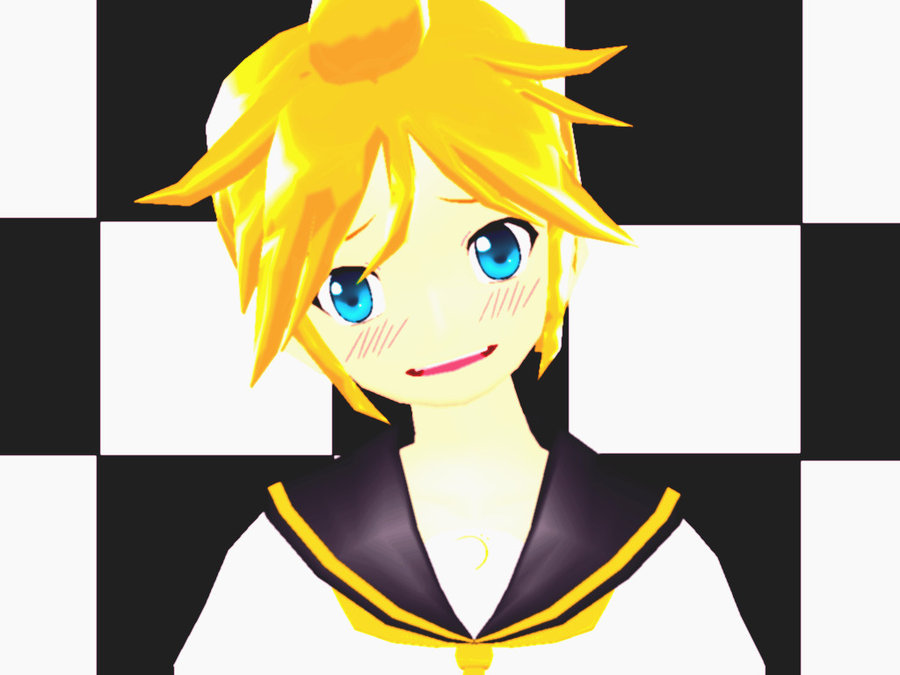 MMD - Confused Blossom Len by YellowDesuCake on deviantART