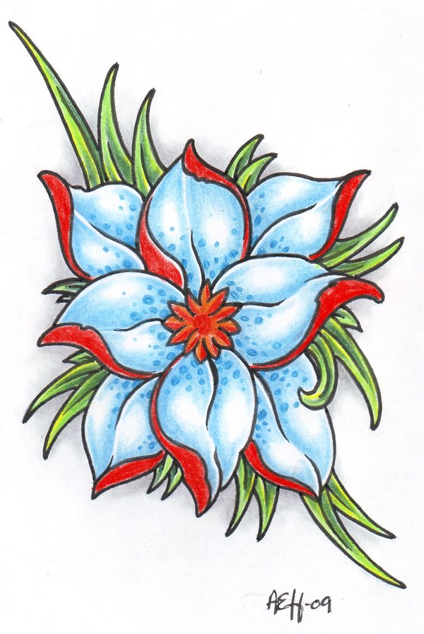 INK TATTOO: flower tattoo by Elaine Currin