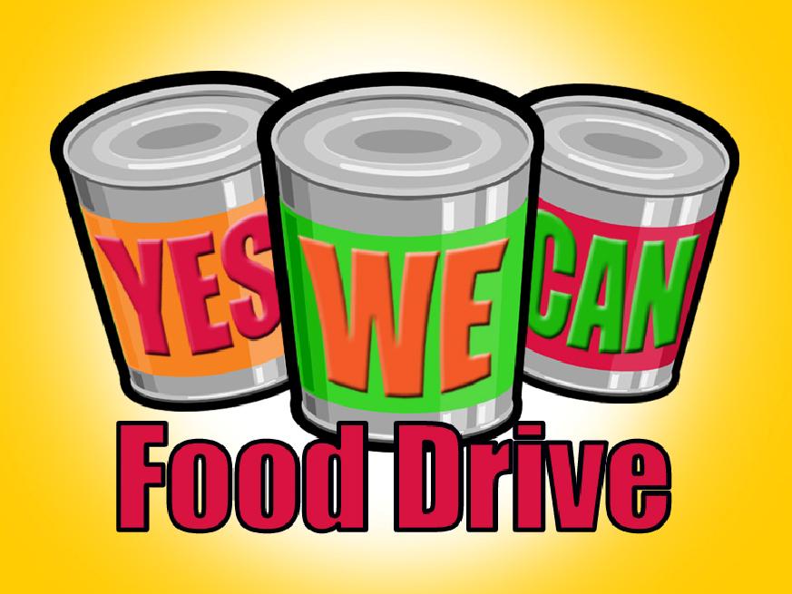 Yes We Can" Food Drive Sept 28