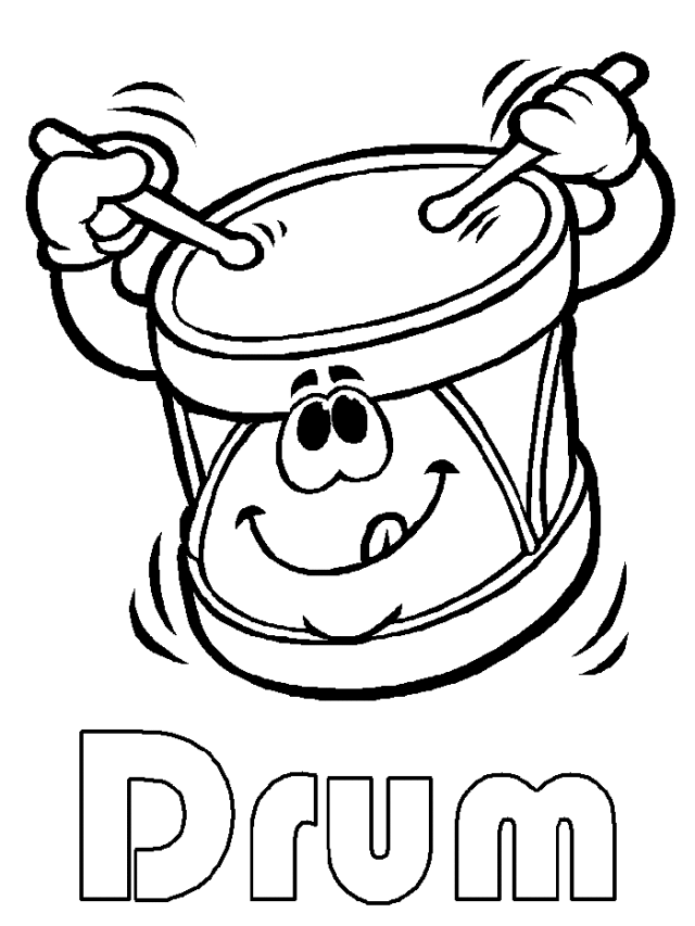 Drum music coloring pages | Coloring Pages
