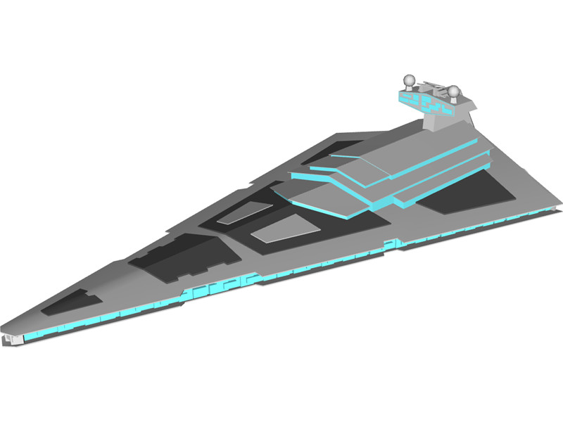 Star Wars Imperial Star Destroyer 3D Model Download | 3D CAD Browser