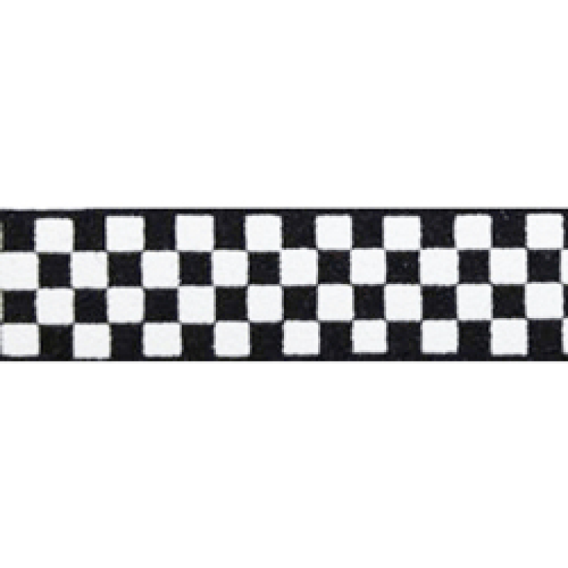 Beastie Band Cat Collar - Checkerboard - Black