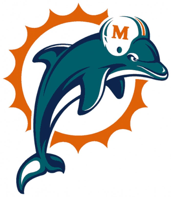 NFL Dolphin Logo Vector
