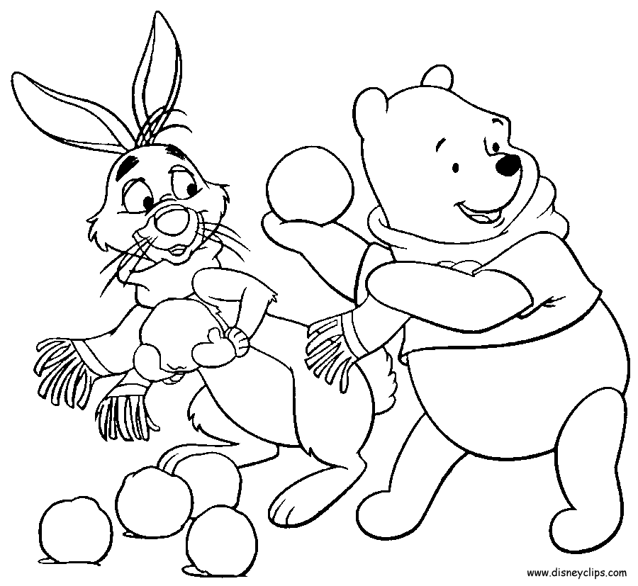 Winnie the Pooh and Friends Coloring Pages - Disney Kids' Games
