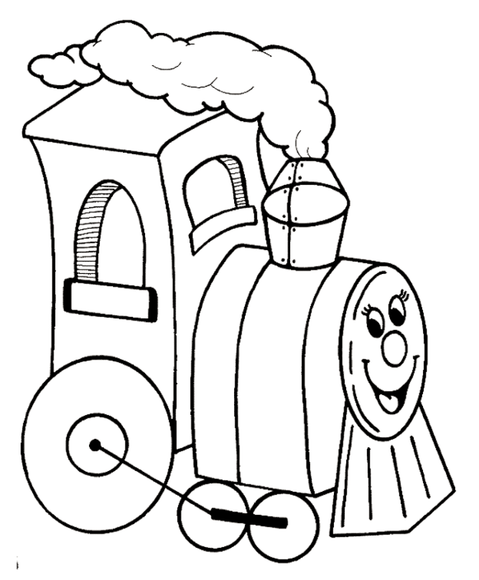 Steam Locomotive Train Coloring Pages - Transportation Coloring ...