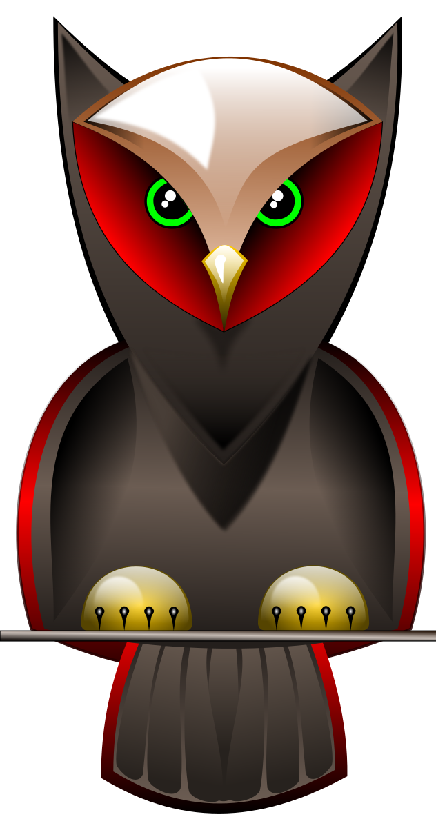 Owl.one. Clipart by roshellin : Bird Cliparts #2072- ClipartSE