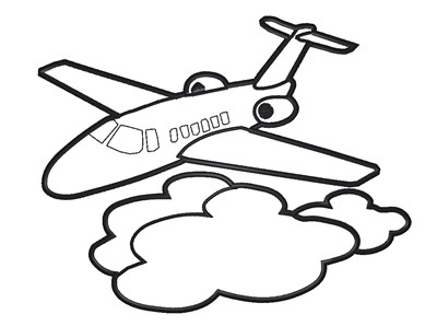 Airplane Outline - ClipArt Best