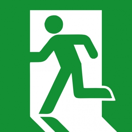 Emergency Exit Sign clip art - Download free Other vectors