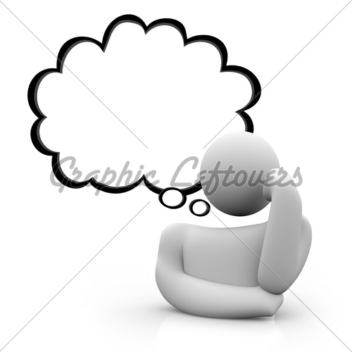 Person Thinking With Thought Bubble | Clipart Panda - Free Clipart ...