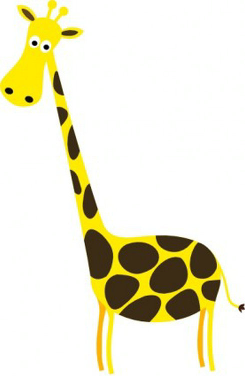 Cartoon Giraffe Clip Art 3 | Free Vector Download - Graphics ...