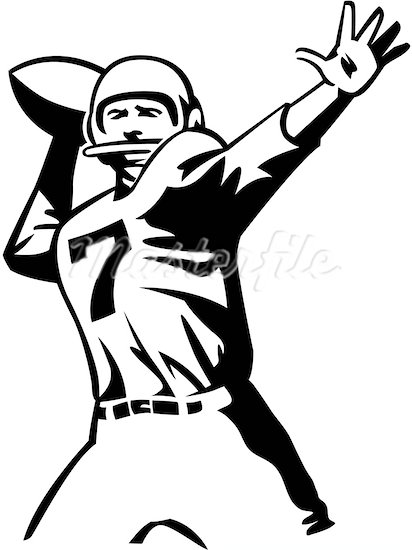Football Player Standing Drawing | Clipart Panda - Free Clipart Images