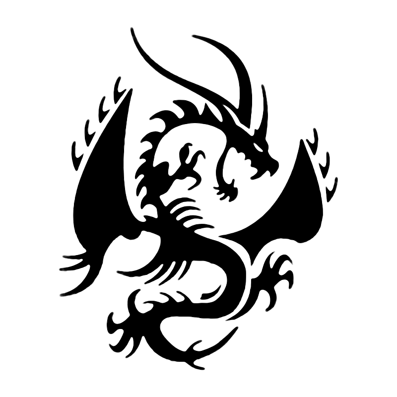 Dragon Clipart Black And White
