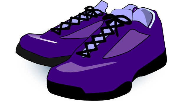 Purple Shoes clip art - vector clip art online, royalty free ...