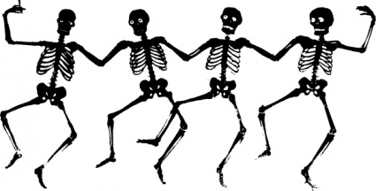 Dancing Skeletons clip art - Download free Other vectors