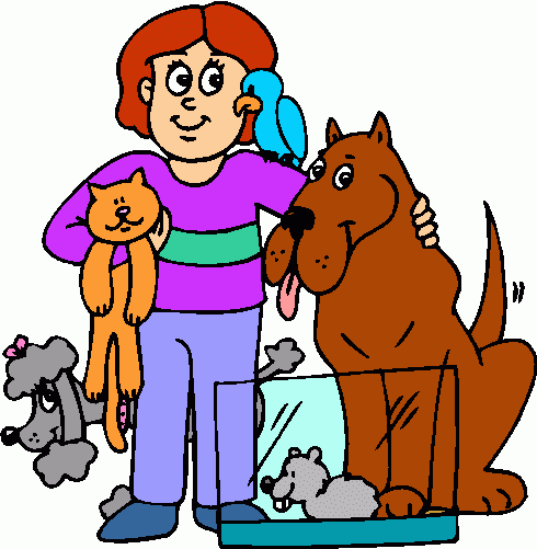 Pix For > Kids With Pets Clipart