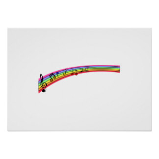 Rainbow Music Notes Art | Rainbow Music Notes Paintings & Framed ...