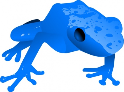 Endangered Blue Poison Dart Frog clip art - Download free Other ...
