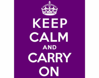 Keep Calm Crown Purple