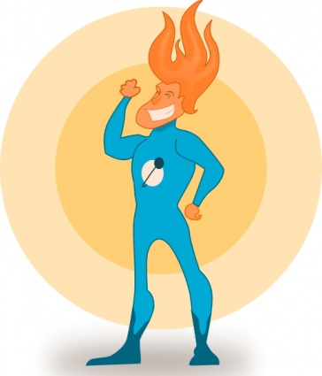 Fire Cartoon Flame Super Flames Hero Kablam vector, free vectors ...