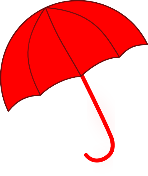 Red Umbrella clip art - vector clip art online, royalty free ...