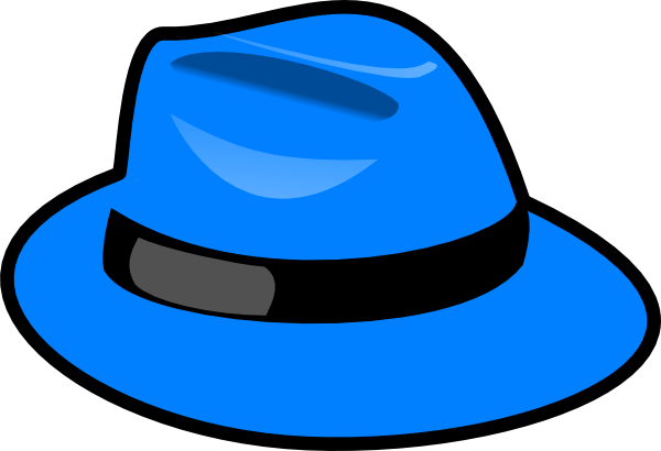 Blue Hat clip art - vector clip art online, royalty free & public ...