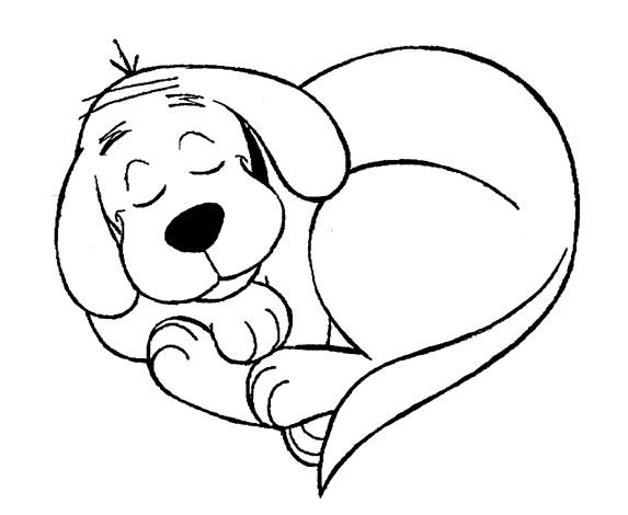 valentine day coloring pages clifford - photo #7
