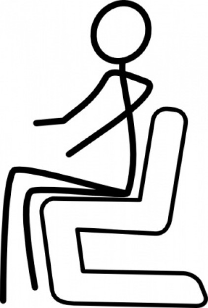 Sitting Stickman clip art Vector | Free Download