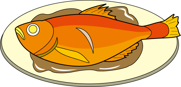 eatingrecipe.com Cooked Fish Cartoon