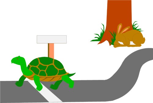 Pix For > Tortoise And Hare Clip Art
