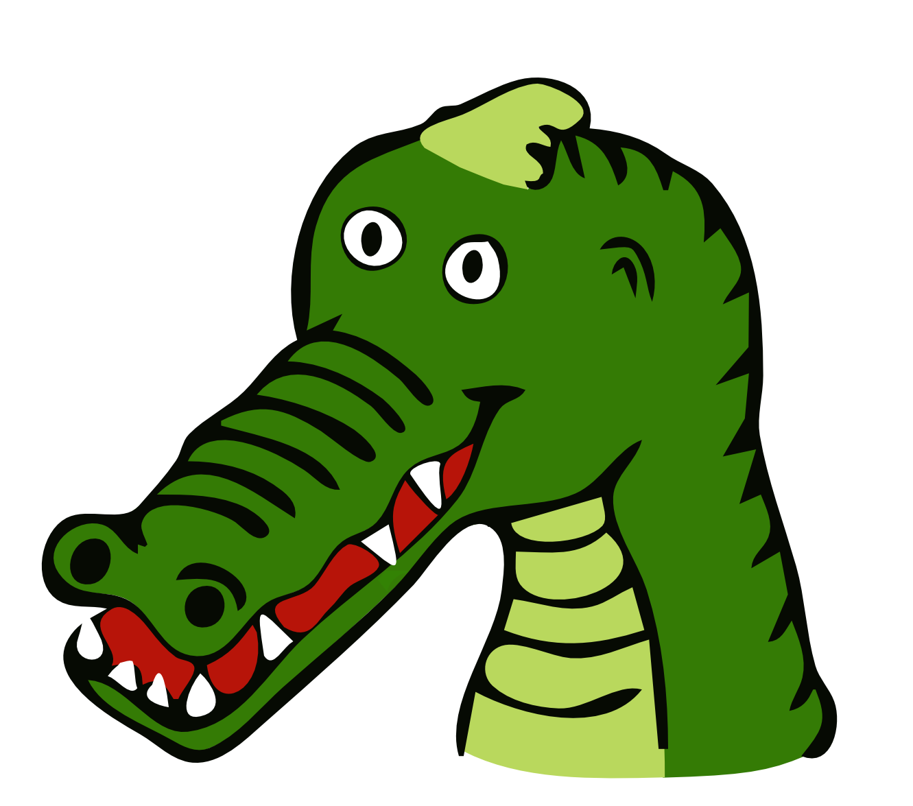 Clip Art: Krokodil Farbe Drawn Crocodile ... - ClipArt Best ...