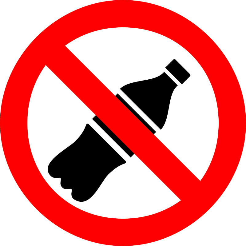 Clipart - Do not drink sign