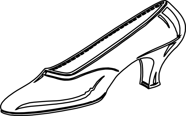 Woman S Shoe Outline clip art - vector clip art online, royalty ...