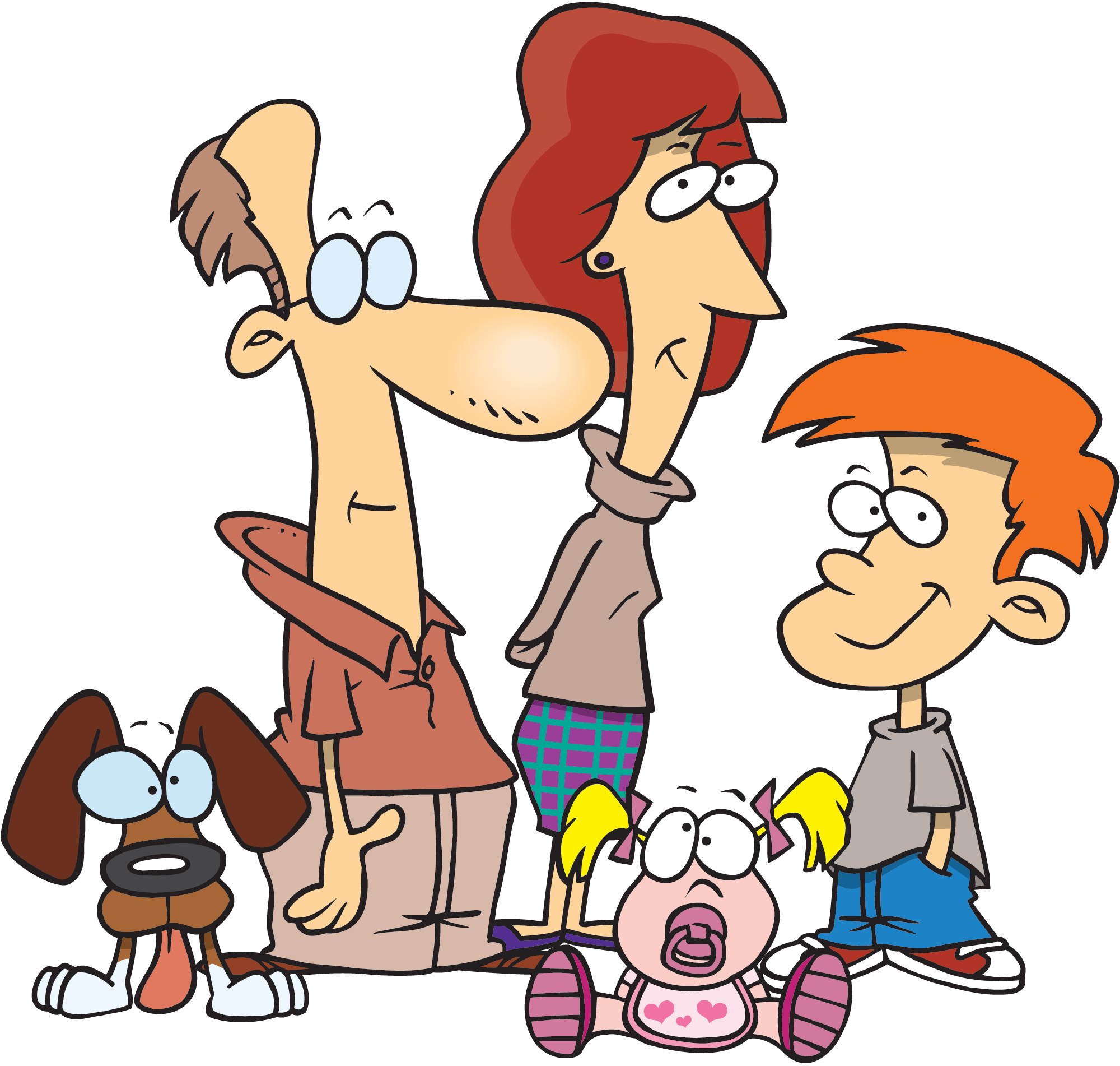 Picture Of A Cartoon Family - Cliparts.co