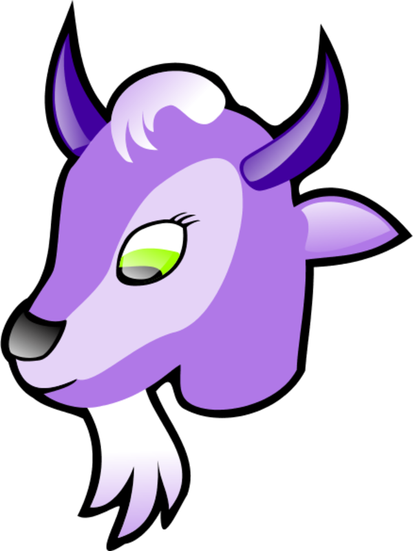 Goat head - vector Clip Art