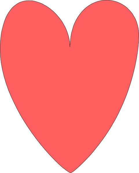 Red Pink Heart clip art - vector clip art online, royalty free ...