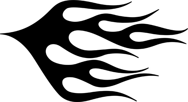 Underworld Flame Stencils- stencilease.com