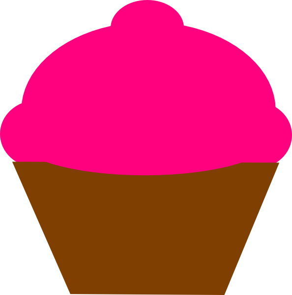 Pix For > Pink And Black Cupcake Clipart