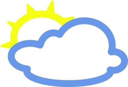 Sun And Clouds Clip Art - ClipArt Best