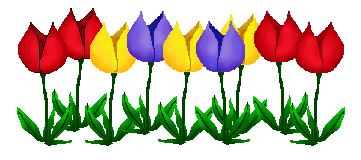 Tulips - Tulip Clip Art - A Row of Tulips - Tulip Images - ClipArt ...