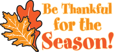 Fall Leaves and Seasonal Clip Art Graphic