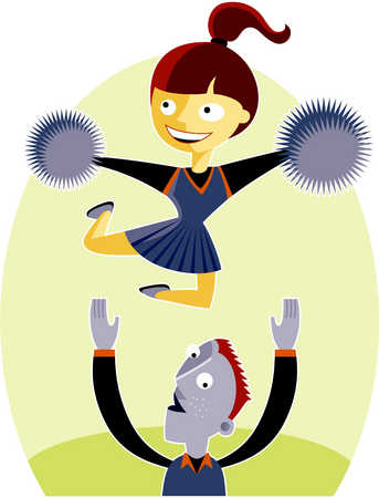 Cartoon Cheerleaders - Cliparts.co