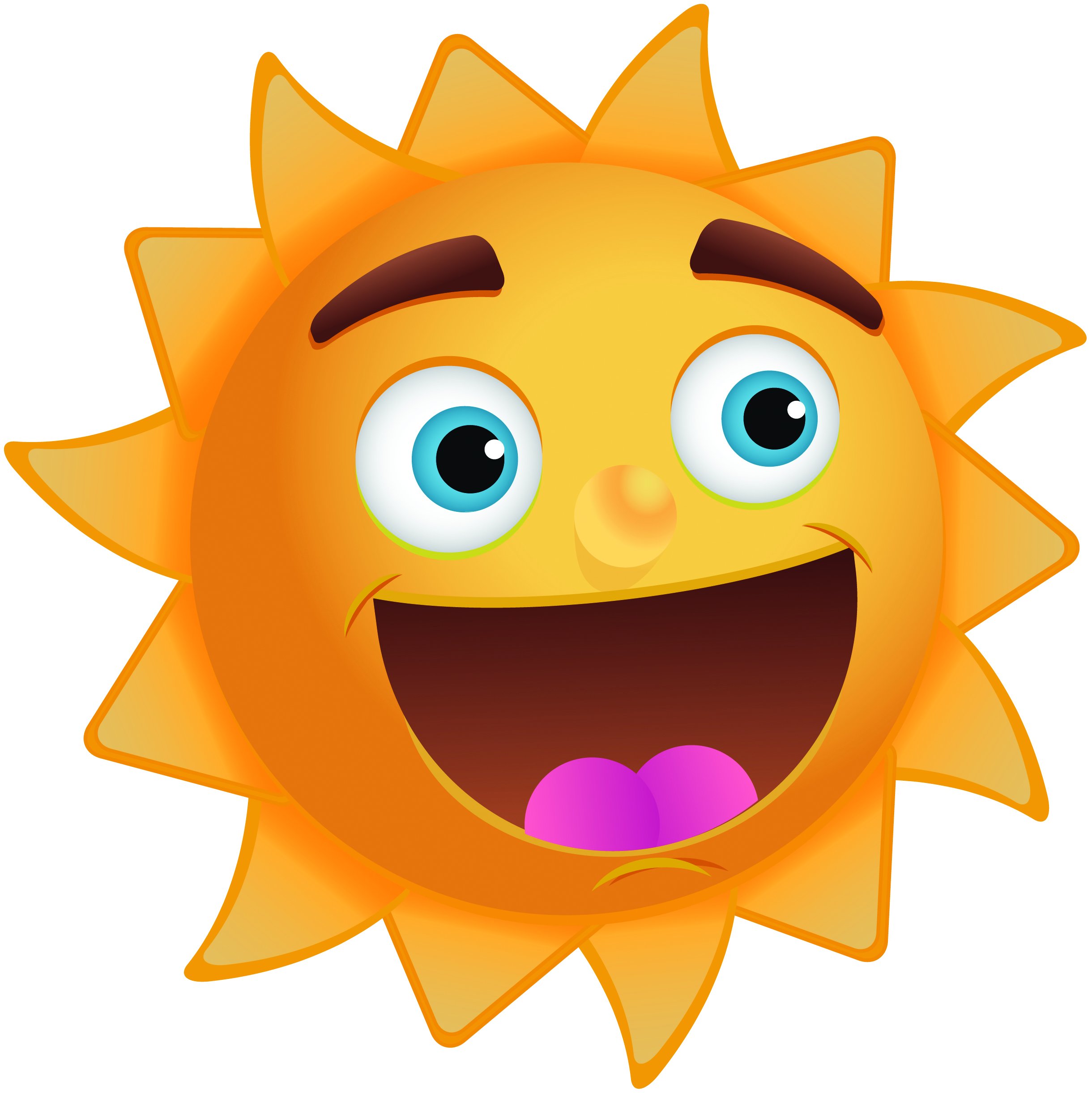 Happy Sun Clip Art Image With Great Big Smile Kootation - ClipArt ...
