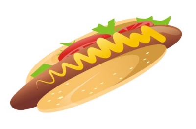 Vector Hot Dog Graphic - Home and Family Vectors - Free Vectors ...